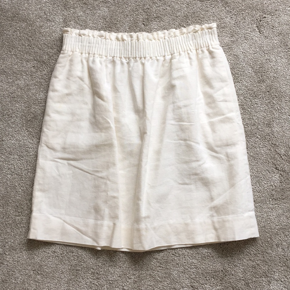J Crew Linen Skirt Size 2